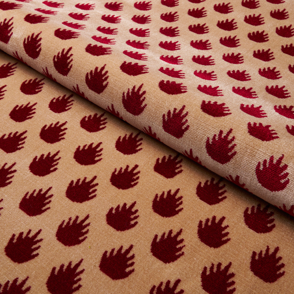 CORONATION-VELVET-GARNET-SCHUMACHER-82982 - Schumacher Fabric