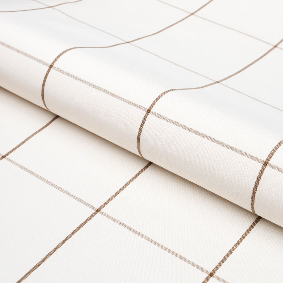 WOODMAN-CHECK-BERBER-BROWN-SCHUMACHER-83030 - Schumacher Fabric