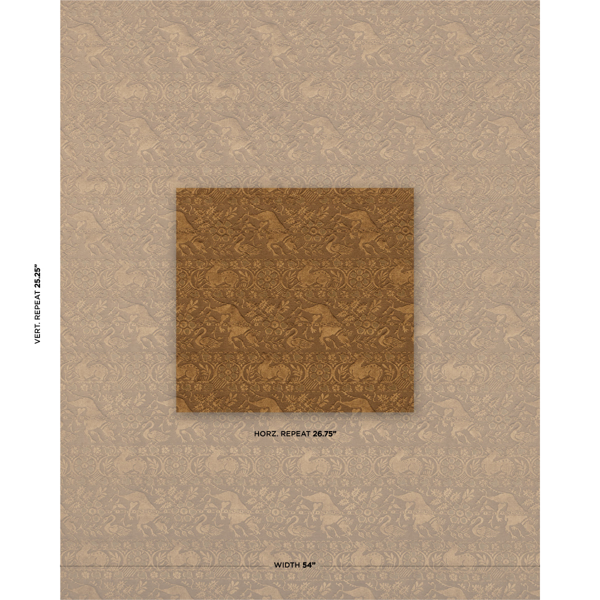ANIMALI-BRONZE-SCHUMACHER-83122 - Schumacher Fabric