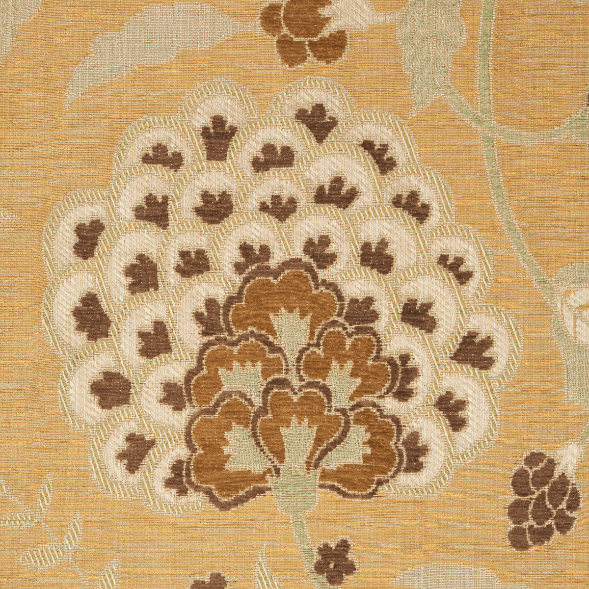 ALESSIA-FLORAL-GOLD-SCHUMACHER-83131 - Schumacher Fabric