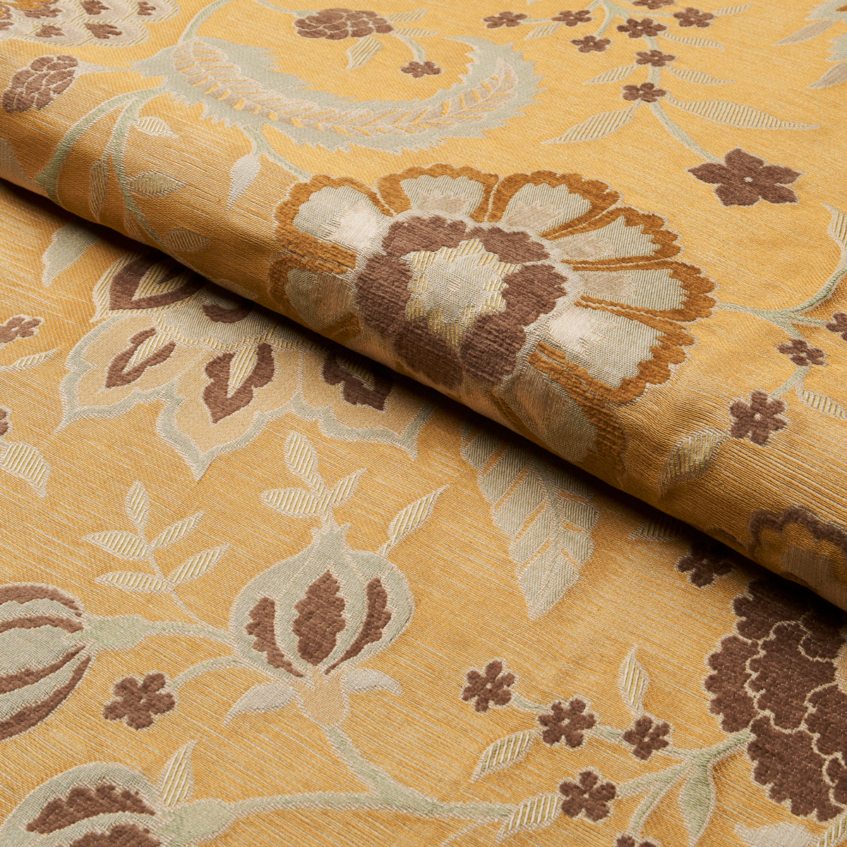 ALESSIA-FLORAL-GOLD-SCHUMACHER-83131 - Schumacher Tela
