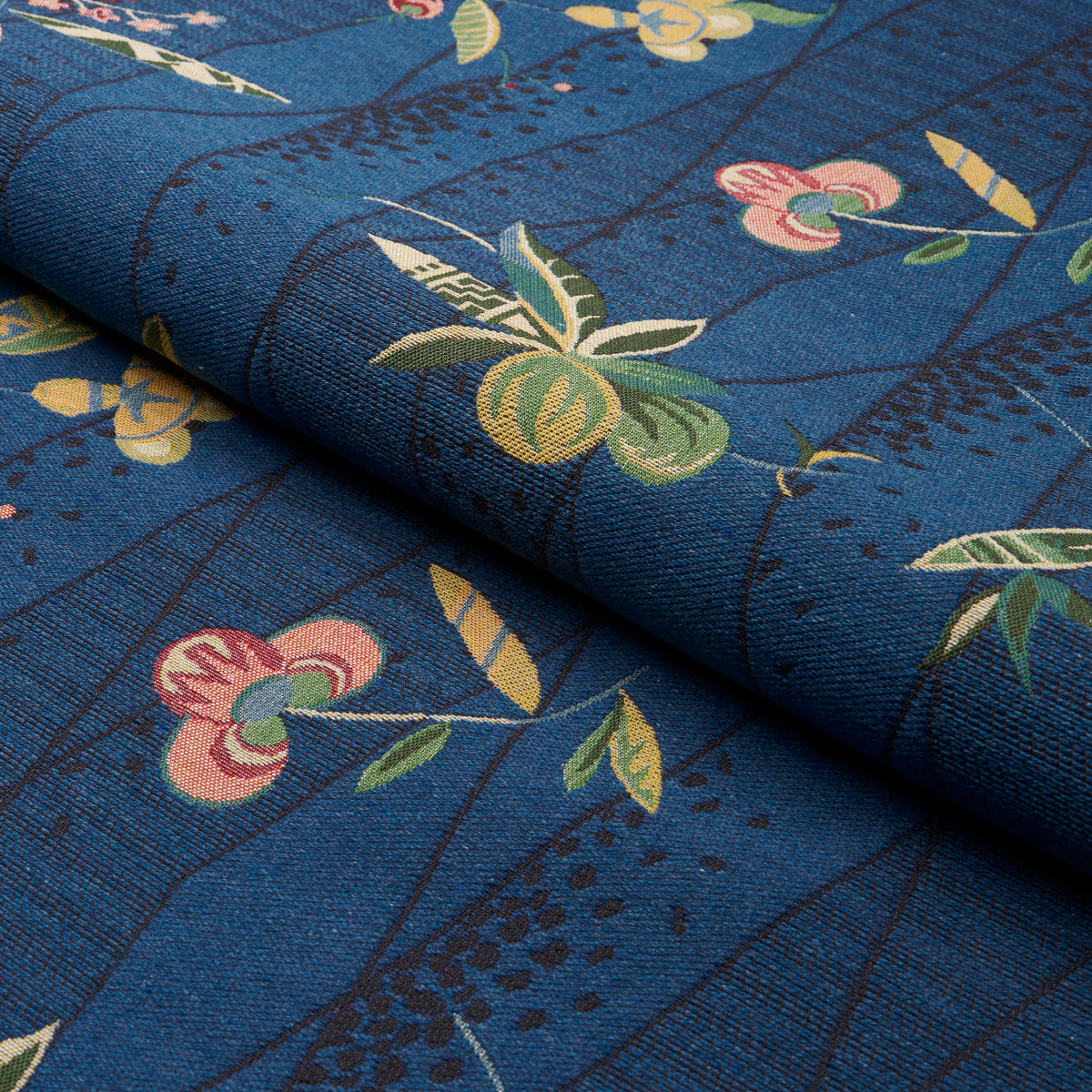 ROMOLA-FLORAL-CADET-SCHUMACHER-83141 - Schumacher Fabric