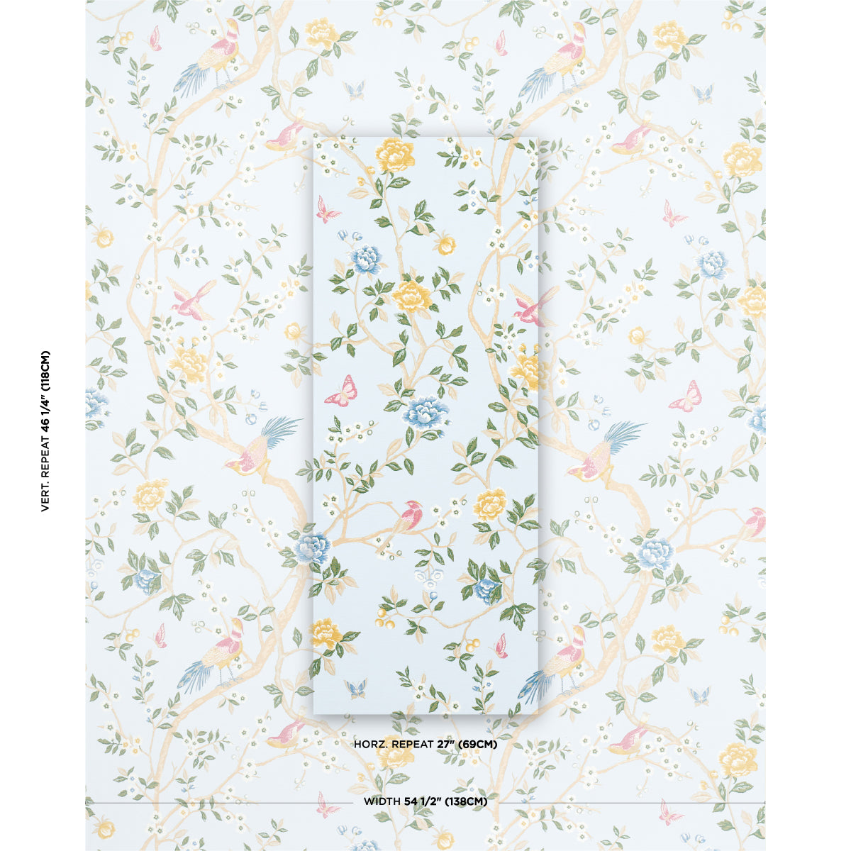 GEORGIA-VINE-SKY-SCHUMACHER-83151 - Schumacher Fabric