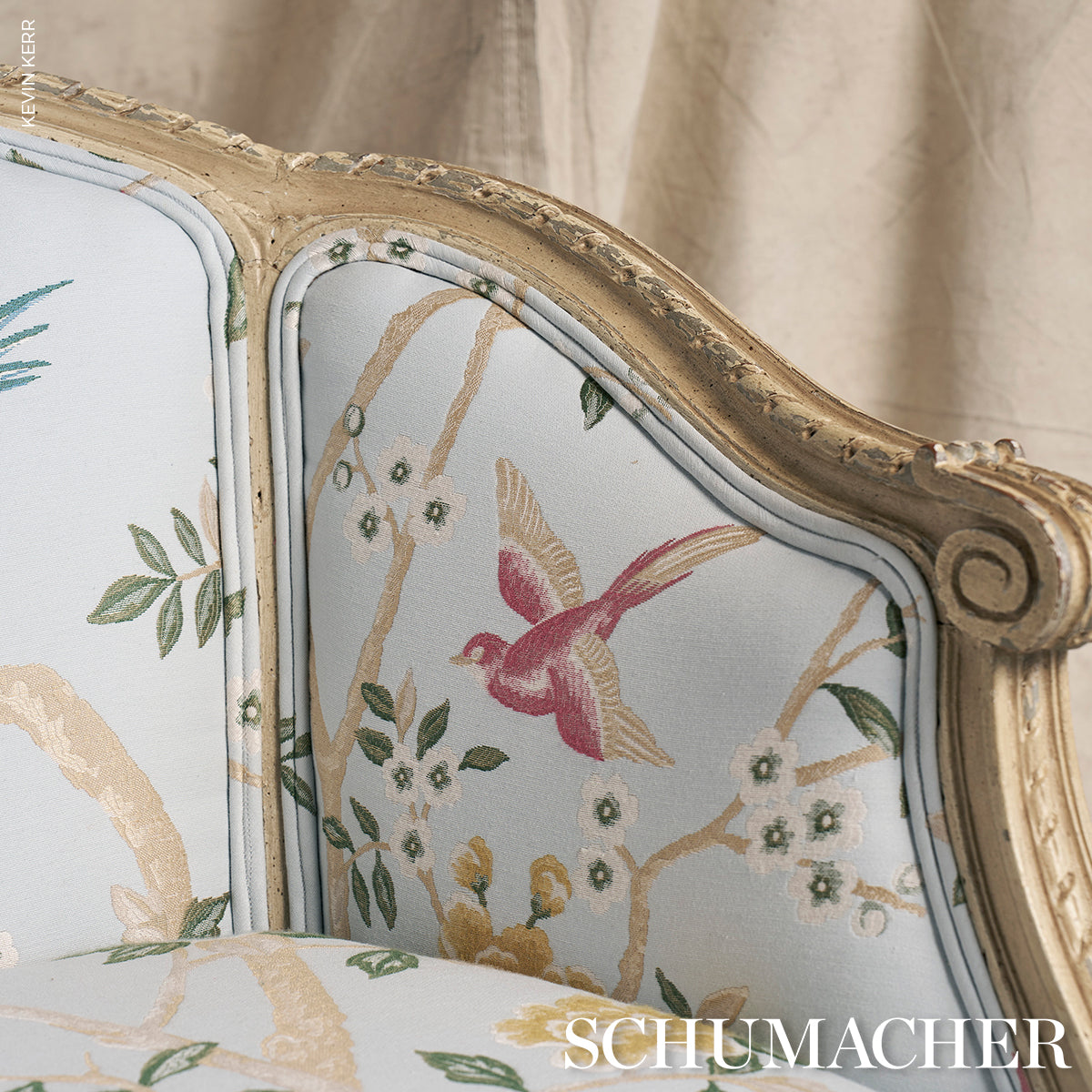 GEORGIA-VINE-SKY-SCHUMACHER-83151 - Schumacher Fabric