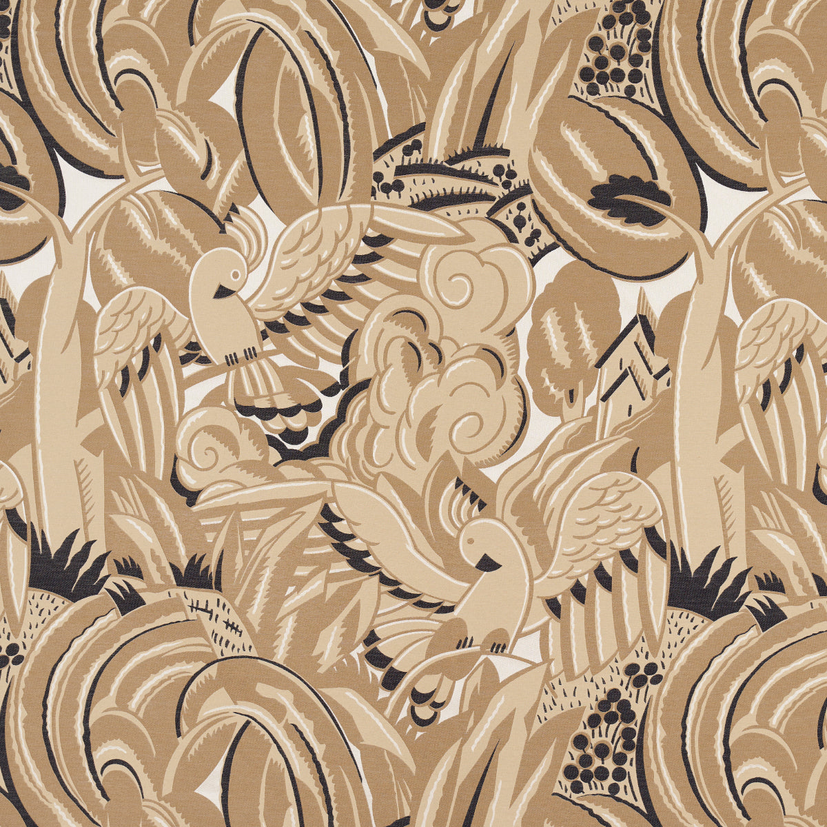 PARROTS-MODERNE-SANDSTONE-SCHUMACHER-83180 - Schumacher Fabric