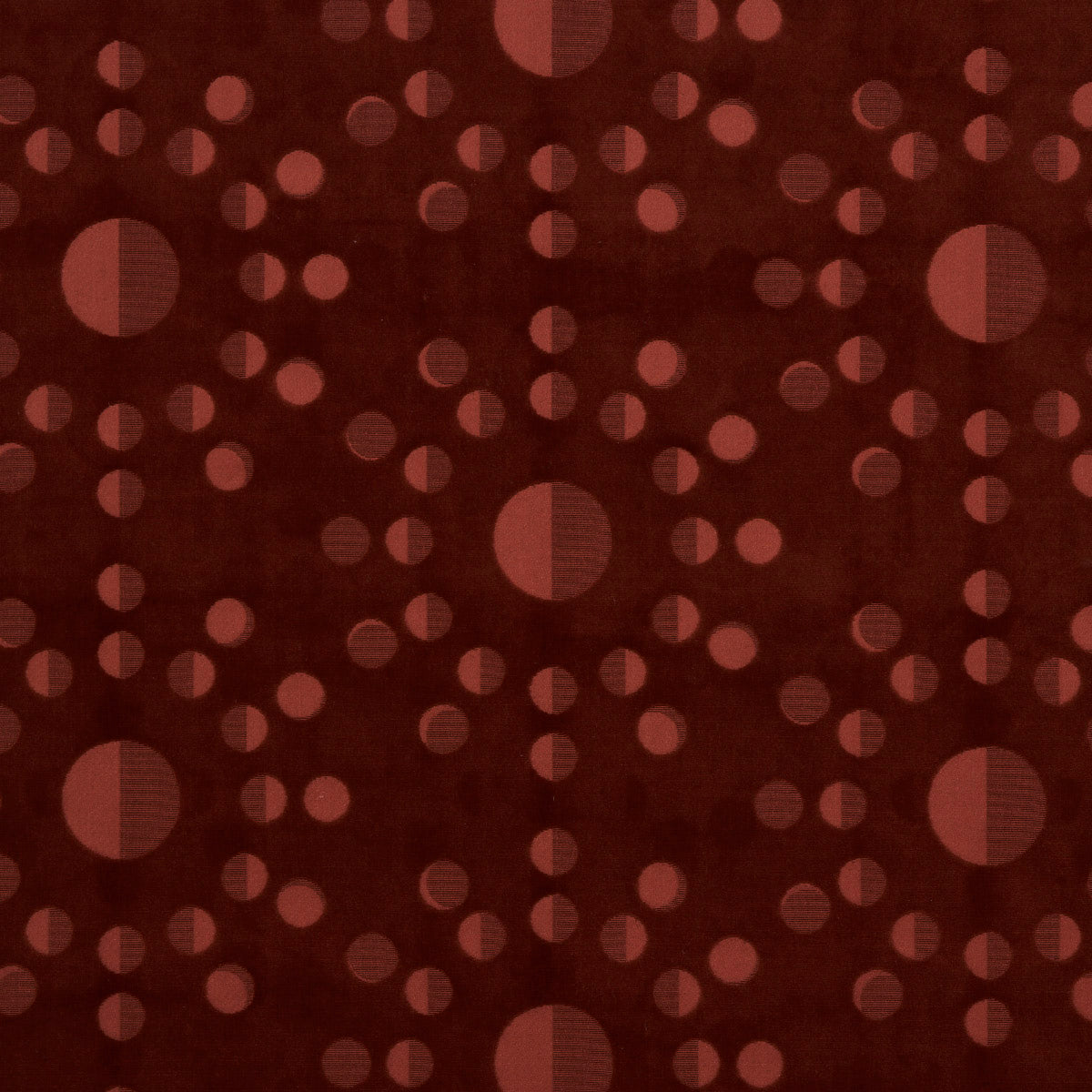 MOON-PHASE-VELVET-RED-SCHUMACHER-83191 - Schumacher Fabric