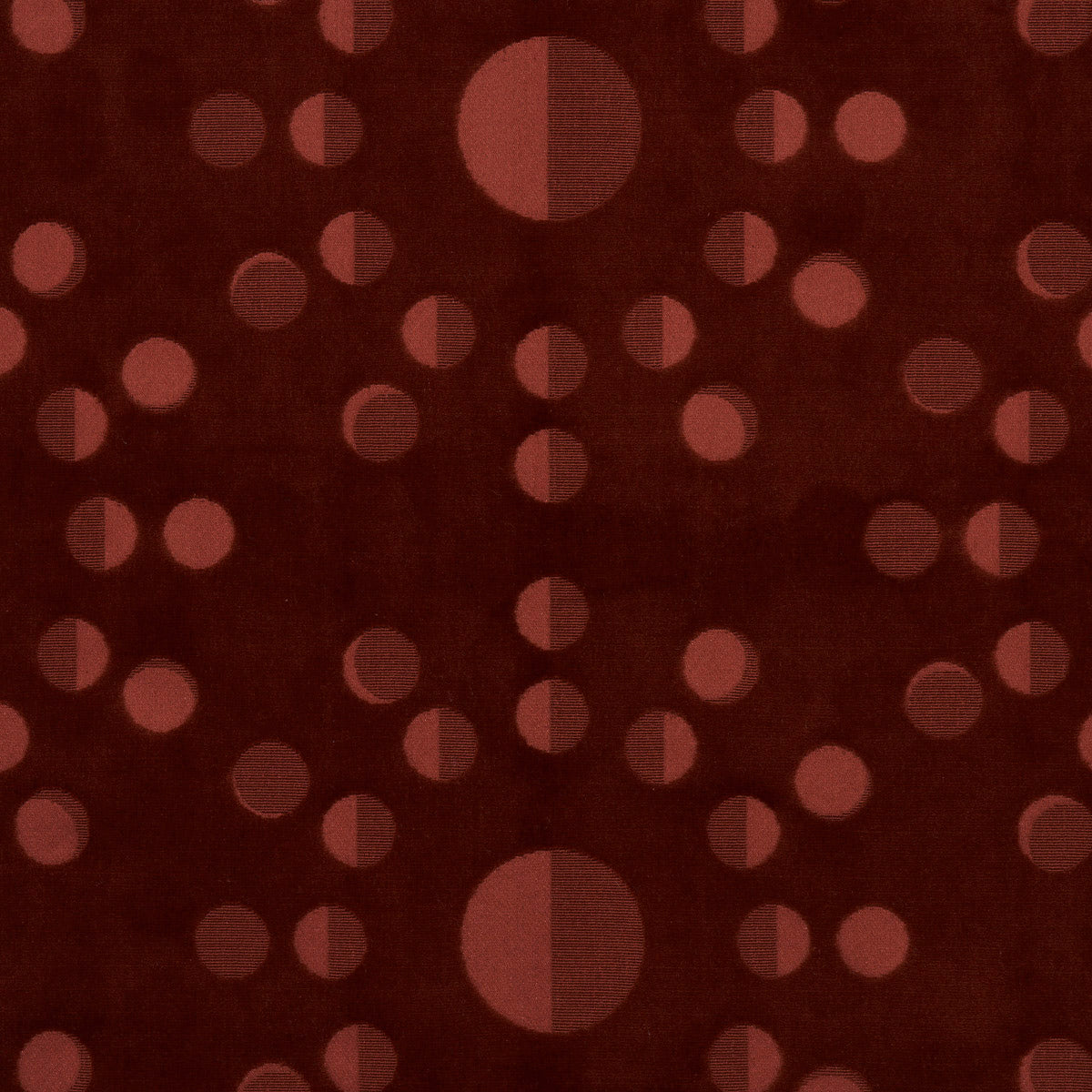 MOON-PHASE-VELVET-RED-SCHUMACHER-83191 - Schumacher Fabric