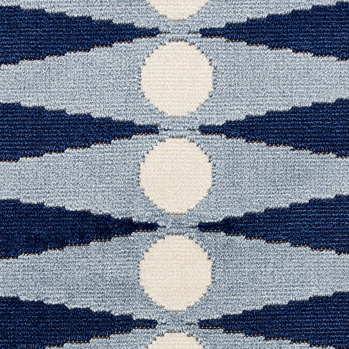 BACKGAMMON-CUT-VELVET-BLUE-SCHUMACHER-83200 - Schumacher Fabric