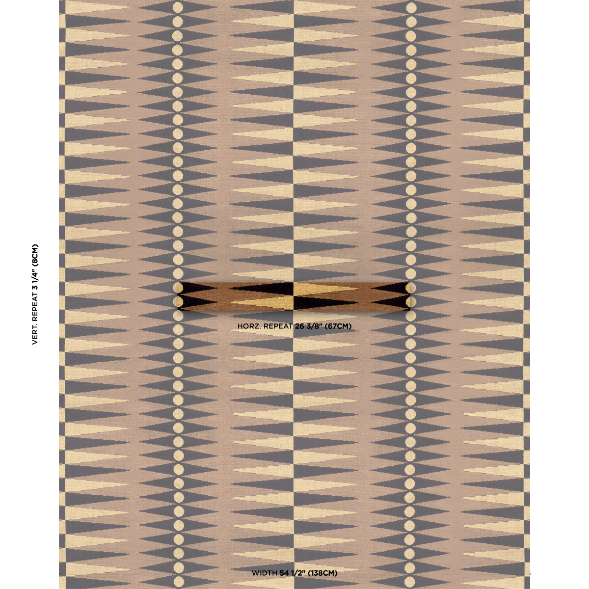 BACKGAMMON-CUT-VELVET-OCHRE-SCHUMACHER-83203 - Schumacher Fabric
