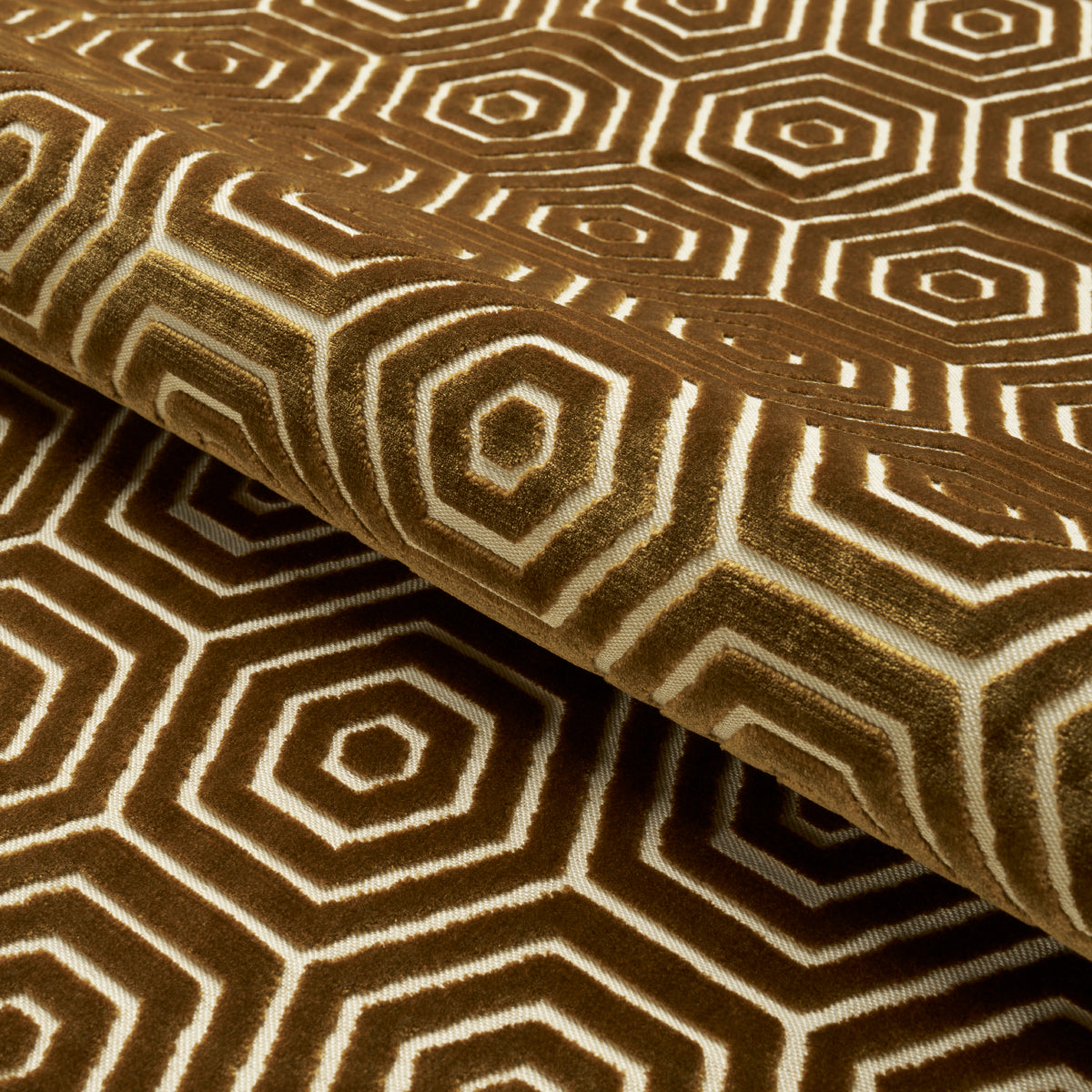BEES-KNEES-CUT-VELVET-GOLD-SCHUMACHER-83210 - Schumacher Fabric