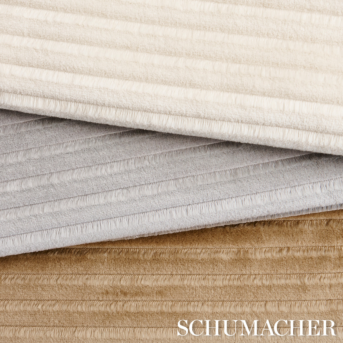PETITE-CHANNELED-VELVET-CAMEL-SCHUMACHER-83301 - Schumacher Fabric