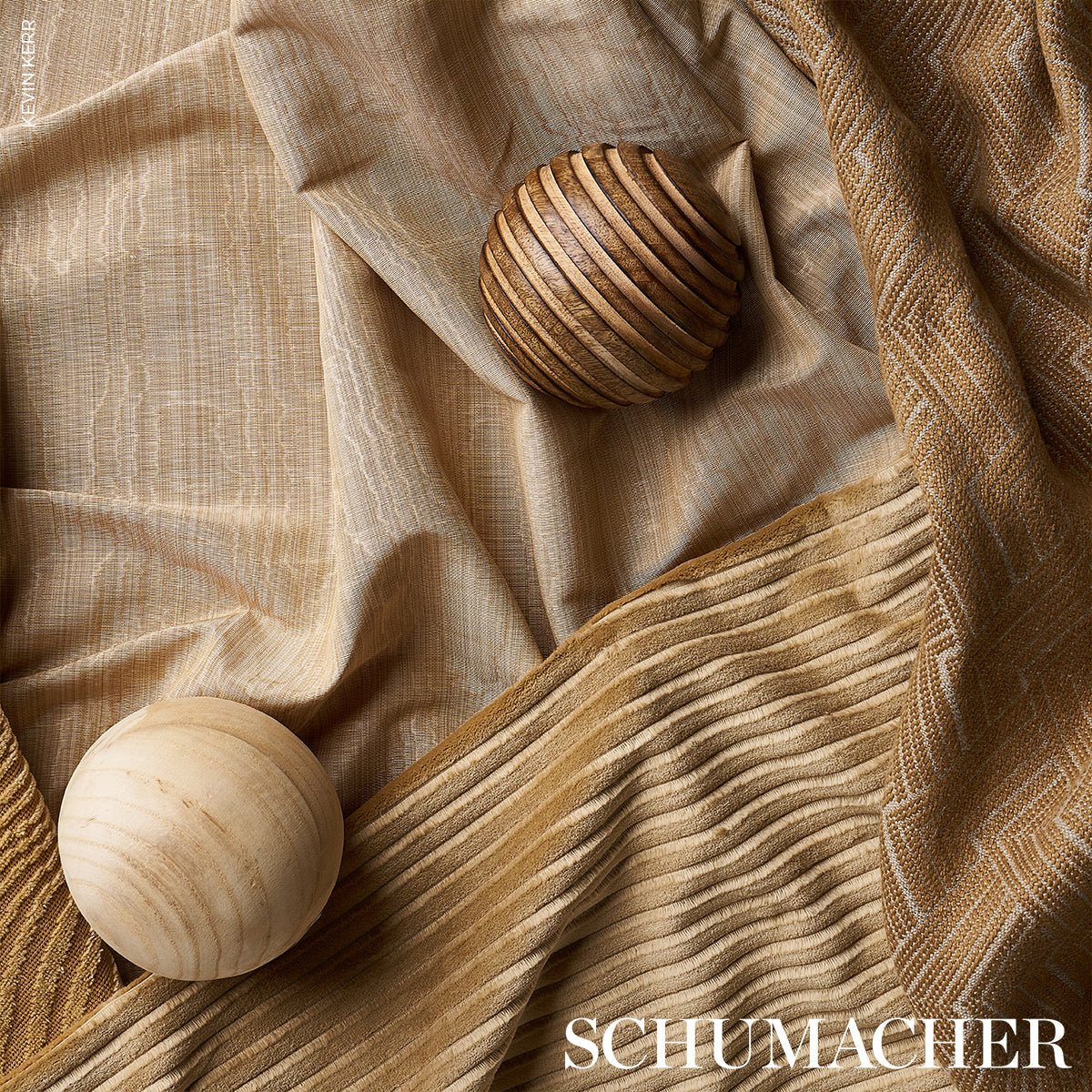 PETITE-CHANNELED-VELVET-CAMEL-SCHUMACHER-83301 - Schumacher Fabric