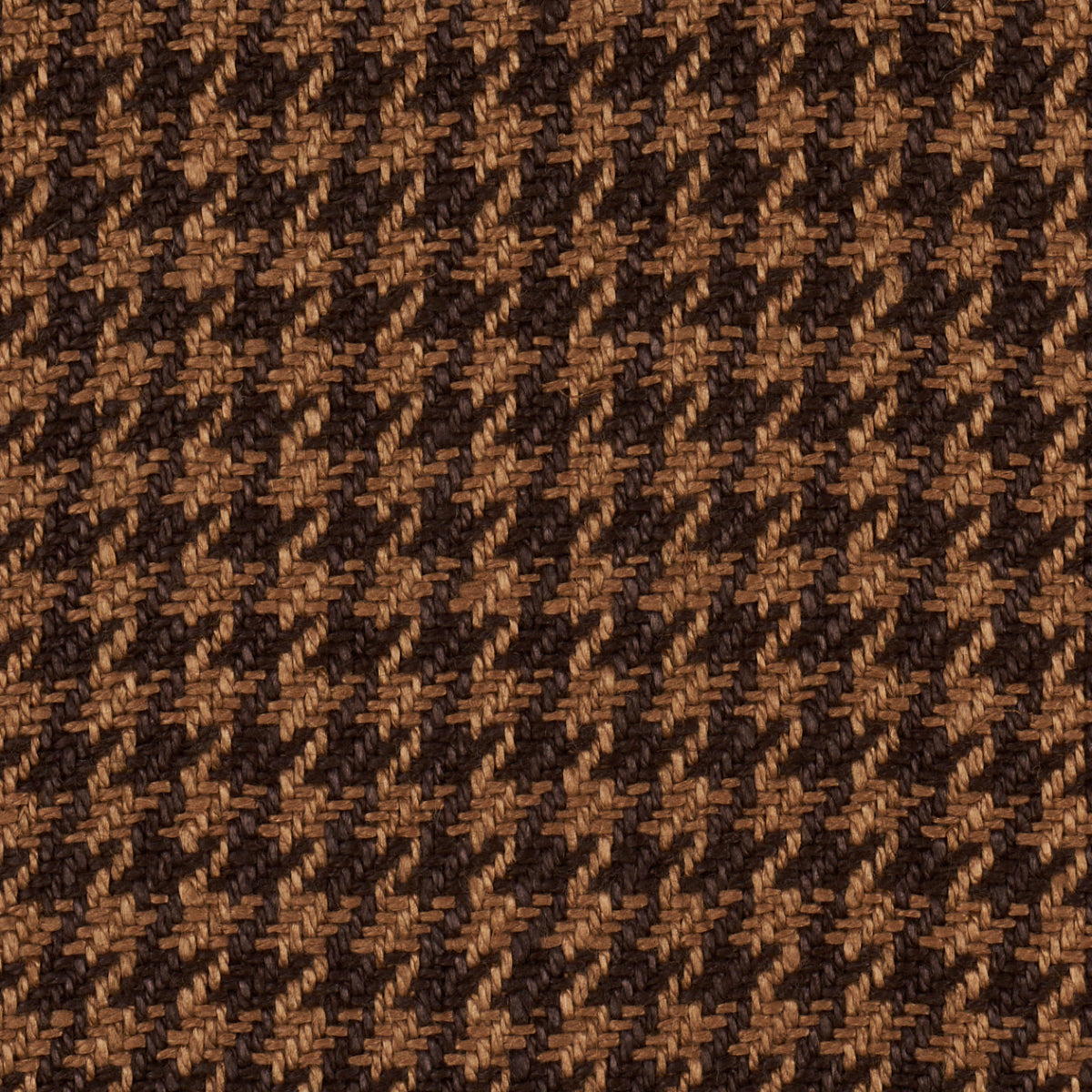 LOTTI-LINEN-HOUNDSTOOTH-BROWN-SCHUMACHER-83341 - Schumacher Tela