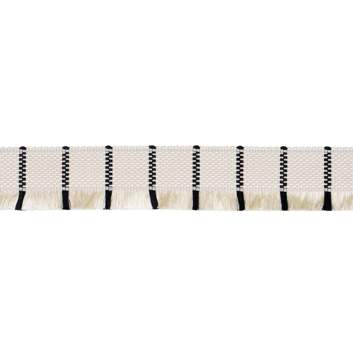 FRANCES-SILK-FRINGE-BLACK-AND-WHITE-SCHUMACHER-83371 - Schumacher Recortar