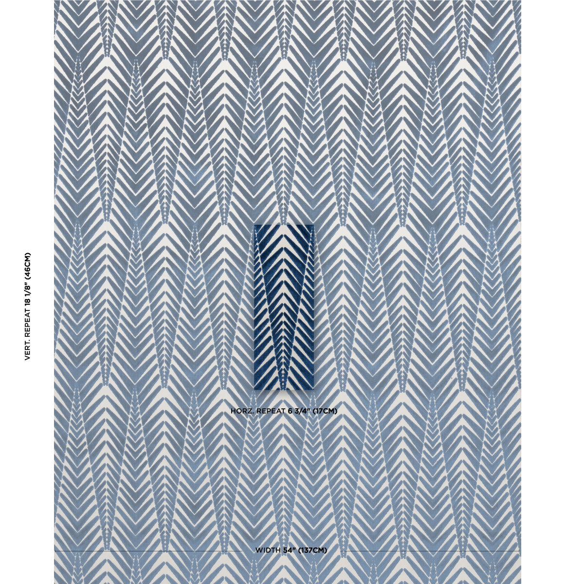 ZEBRA-VELVET-SILVER-BLUE-SCHUMACHER-83400 - Schumacher Tela