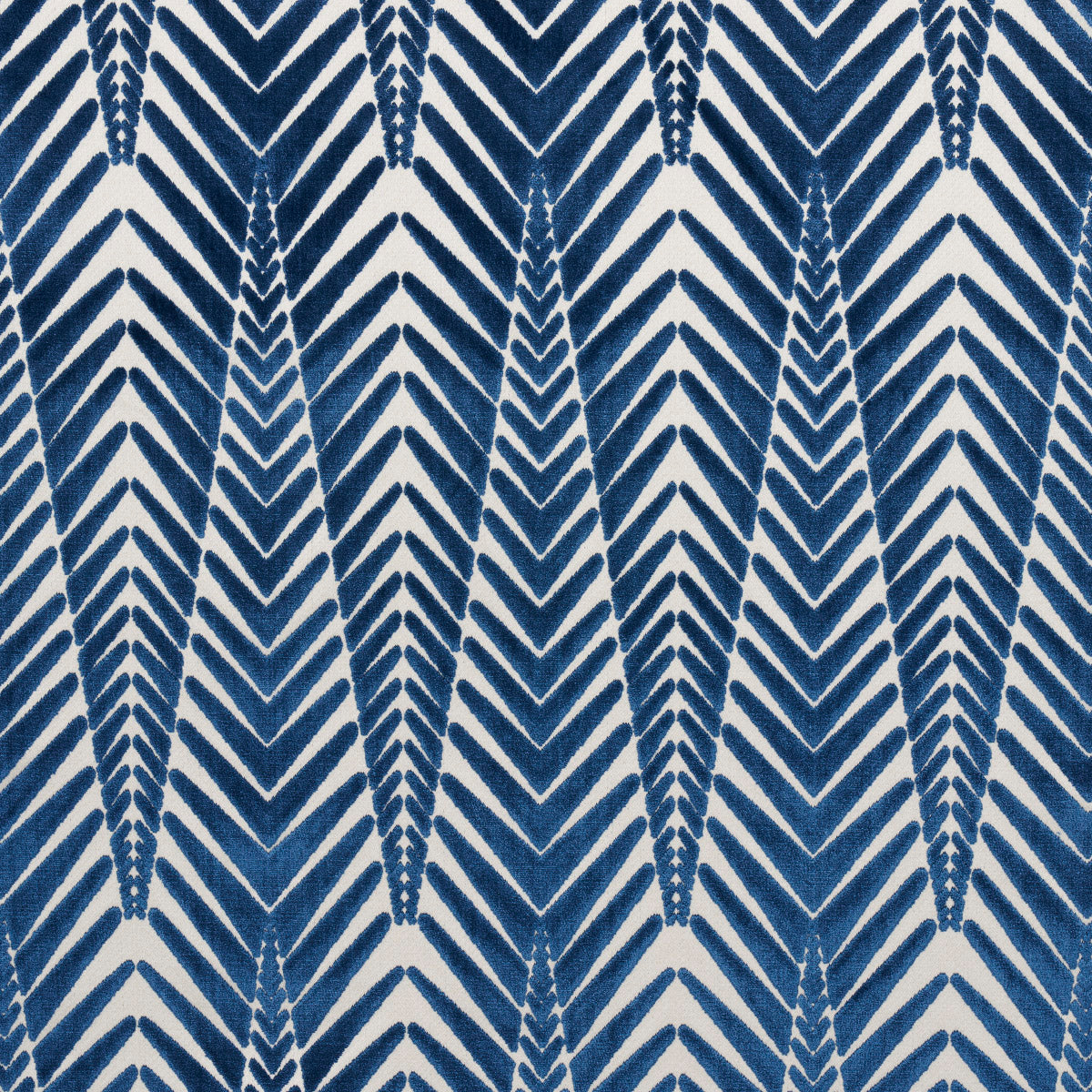 ZEBRA-VELVET-SILVER-BLUE-SCHUMACHER-83400 - Schumacher Tela