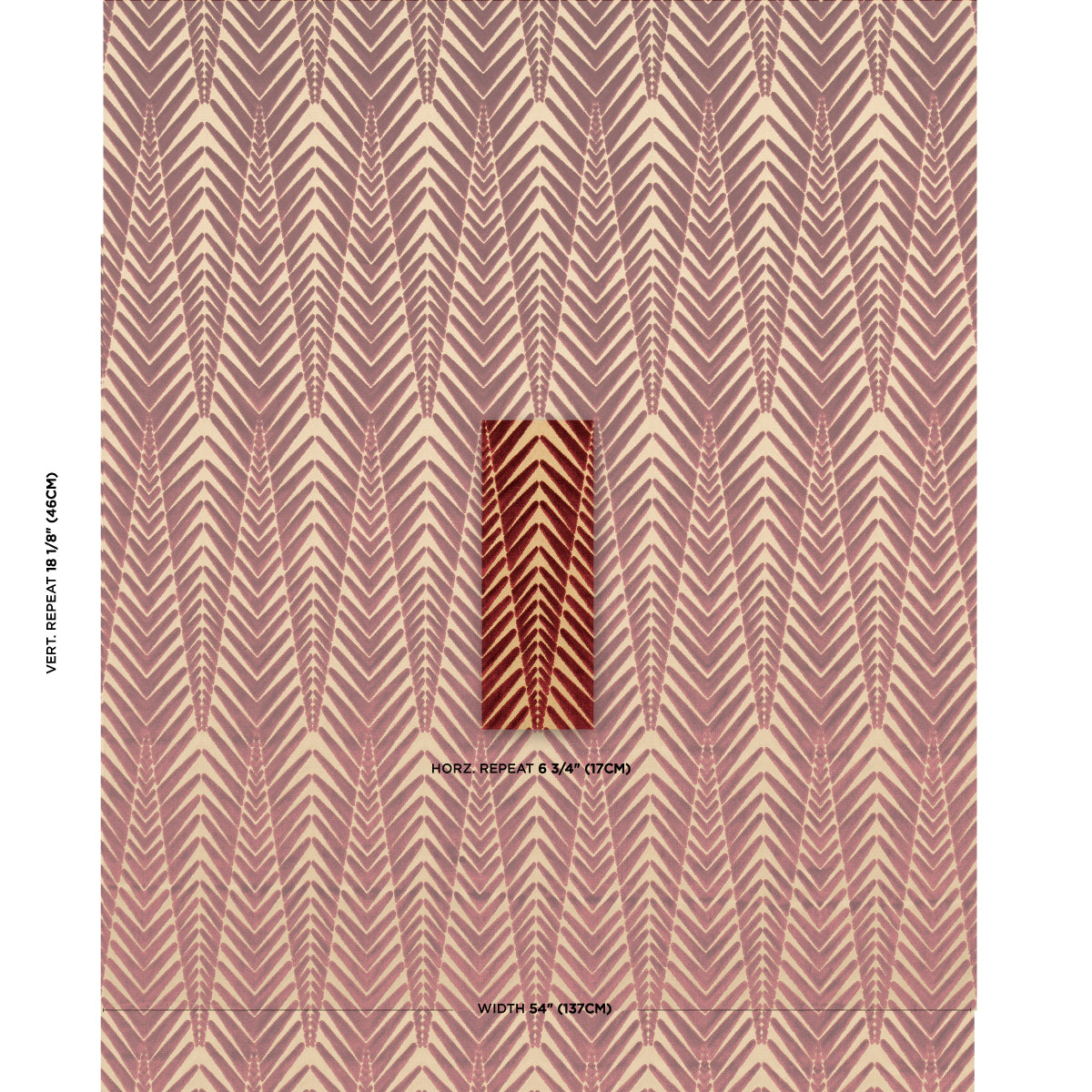 ZEBRA-VELVET-GOLD-PLUM-SCHUMACHER-83401 - Schumacher Fabric