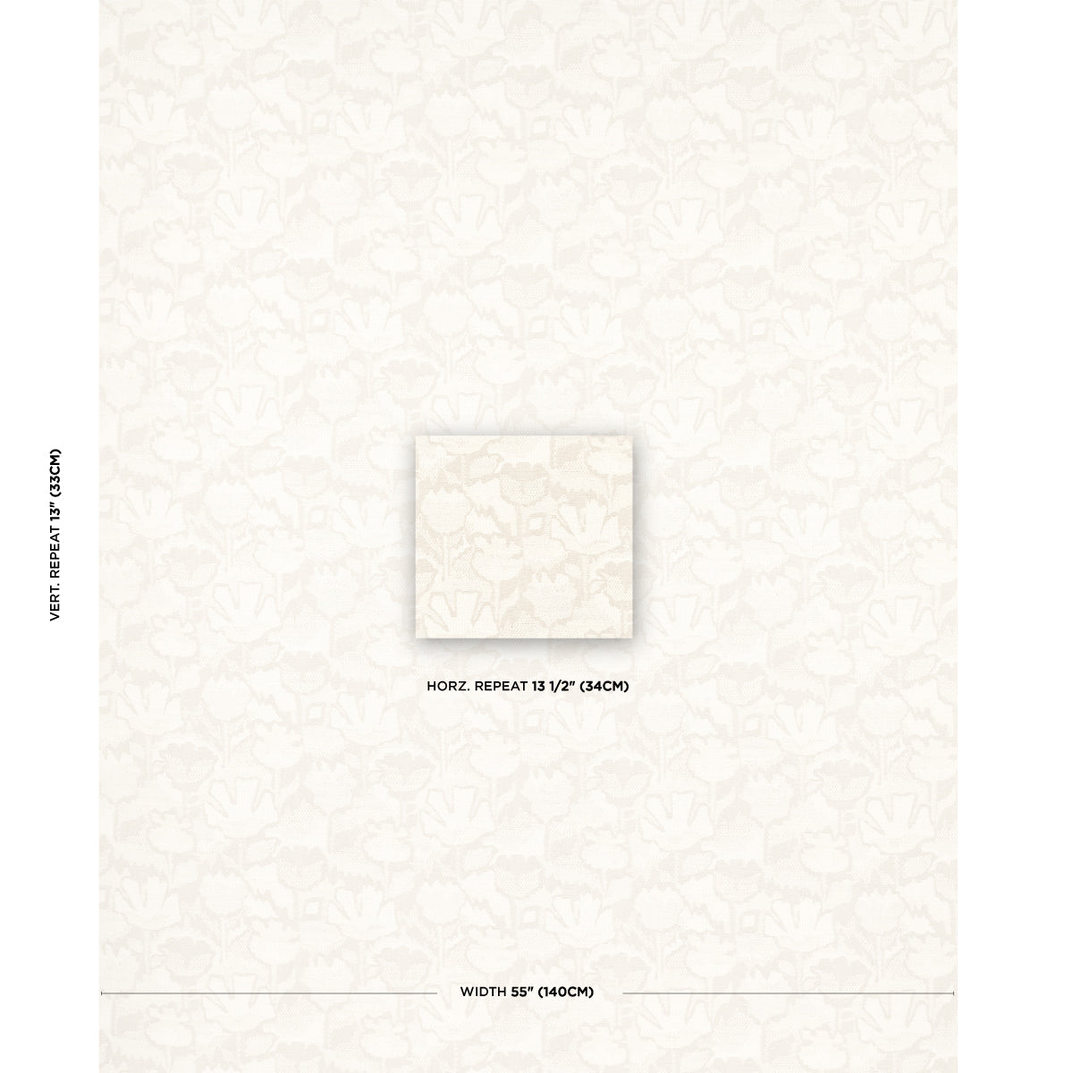 WILD-FLOWER-IVORY-SCHUMACHER-83451 - Schumacher Fabric