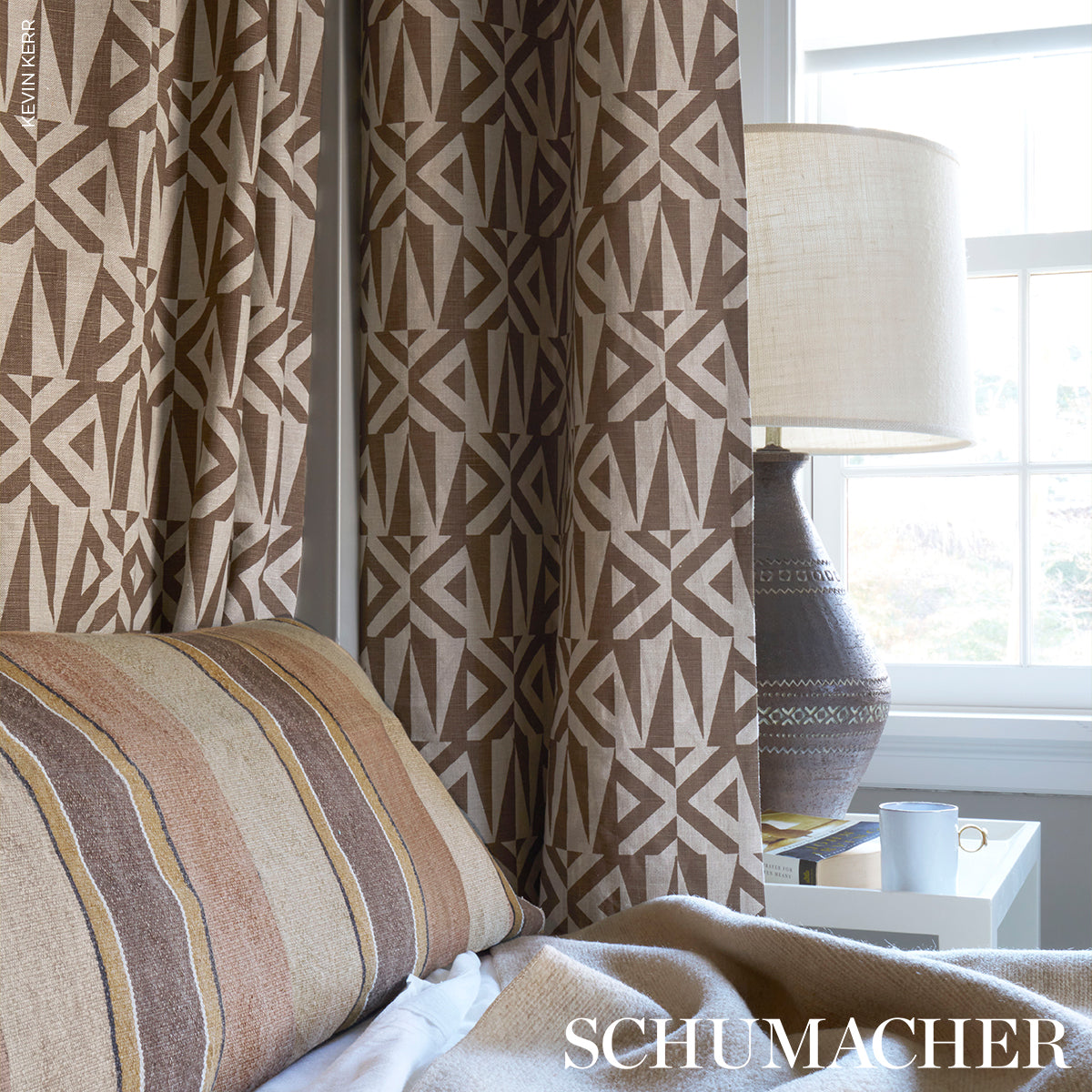 PIKES-STRIPE-SPICE-SCHUMACHER-83500 - Schumacher Fabric