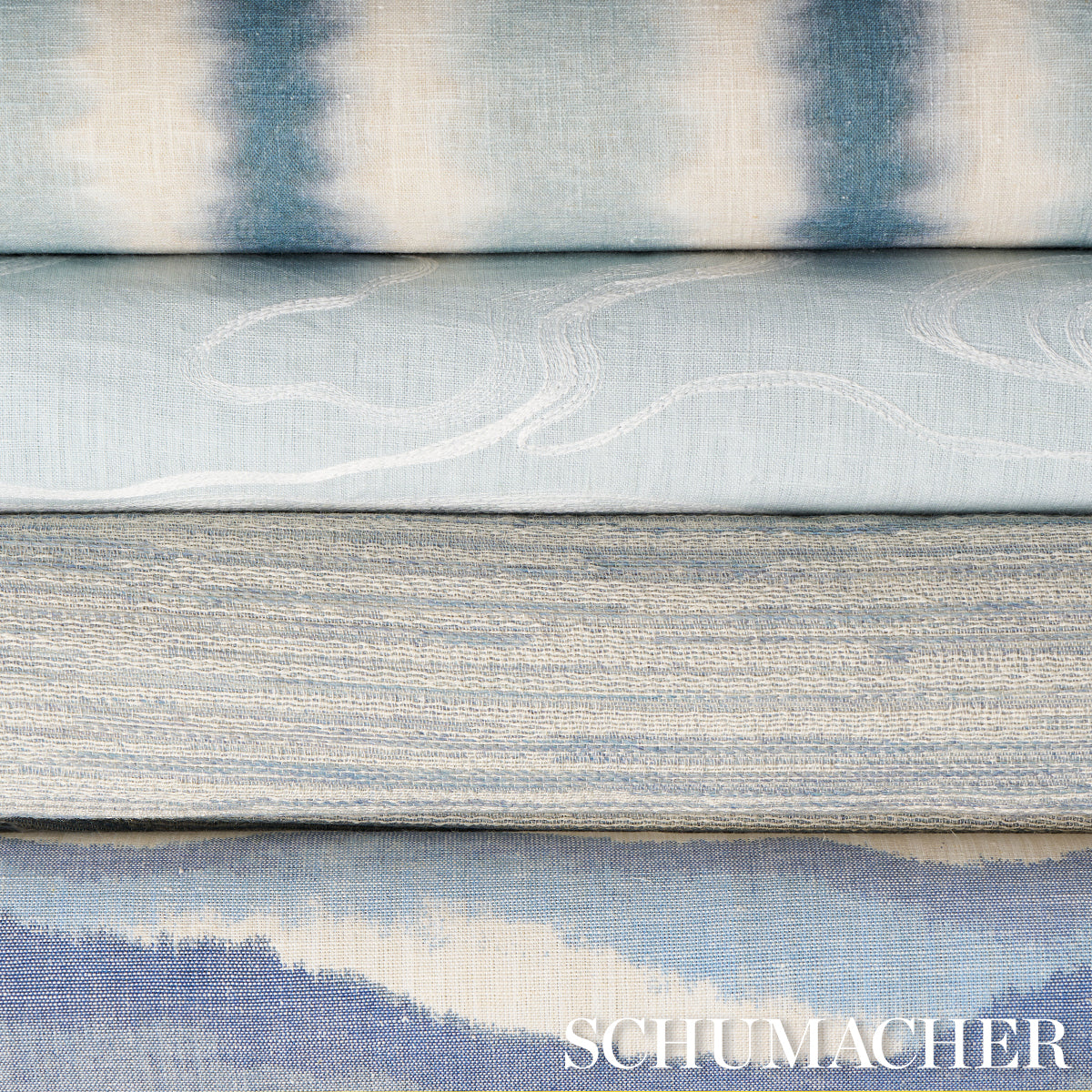 DESERT-WIND-EMBROIDERY-ARCTIC-SCHUMACHER-83520 - Schumacher Fabric