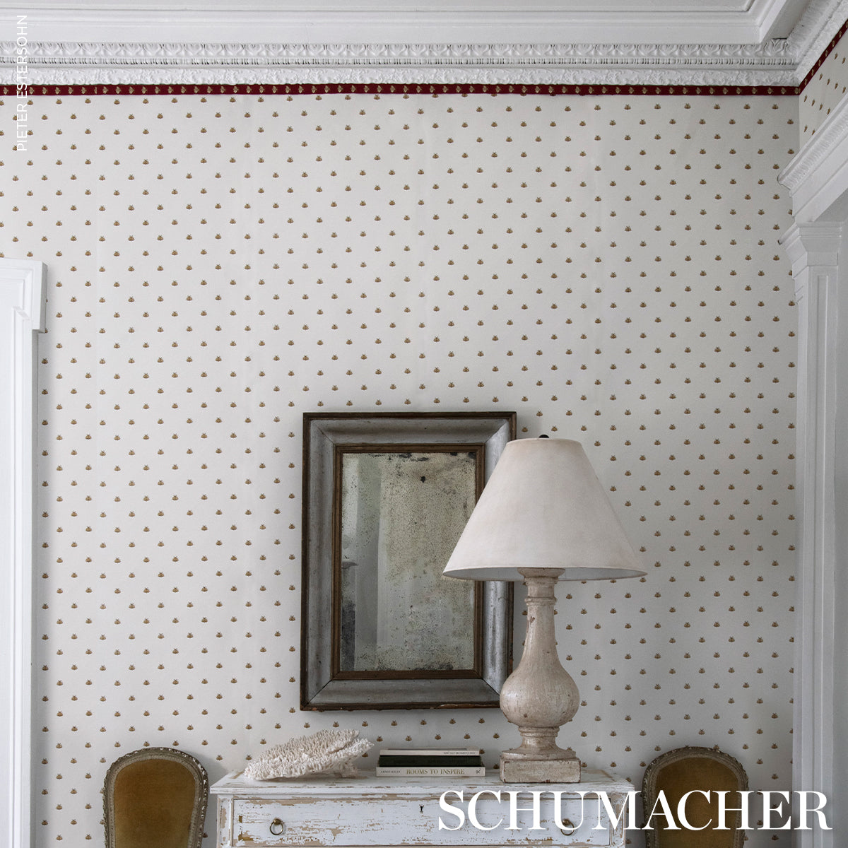 HUBERTS-BEES-TAPE-ROUGE-GOLD-SCHUMACHER-83530 - Schumacher Trim