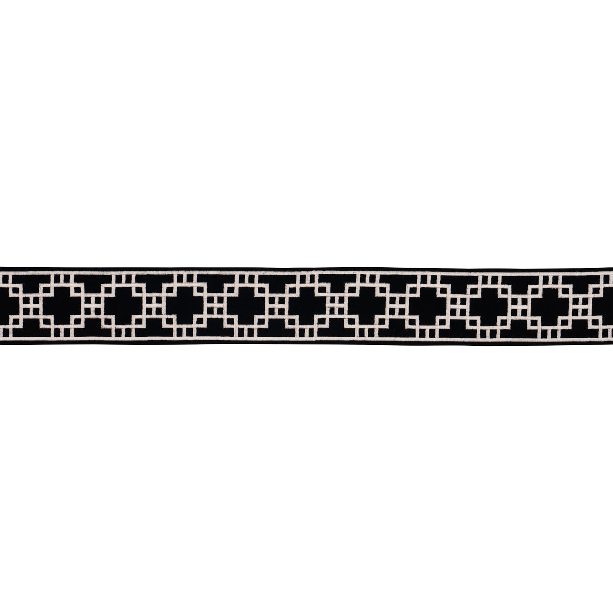 SQUARED-AWAY-TRELLIS-TAPE-BLACK-SCHUMACHER-83593 - Schumacher Recortar