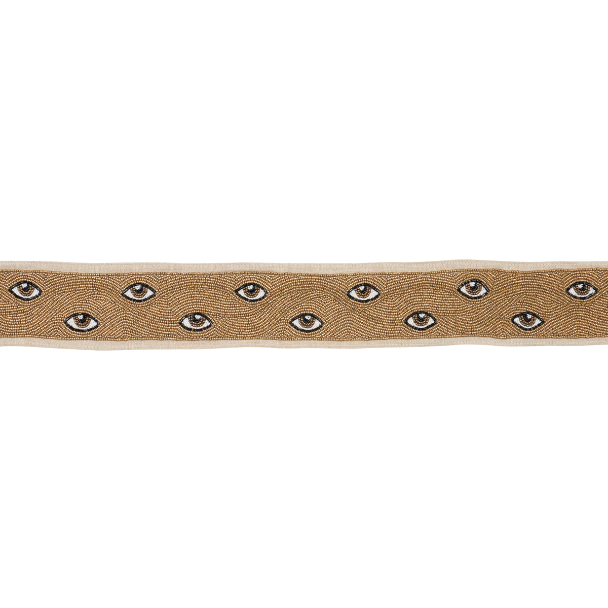 MINDS-EYE-BEADED-TAPE-BROWN-GOLD-SCHUMACHER-83620 - Schumacher Trim