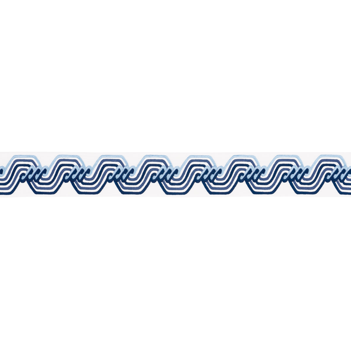 THE-TWIST-EMBROIDERED-TAPE-BLUE-SCHUMACHER-83630 - Schumacher Trim