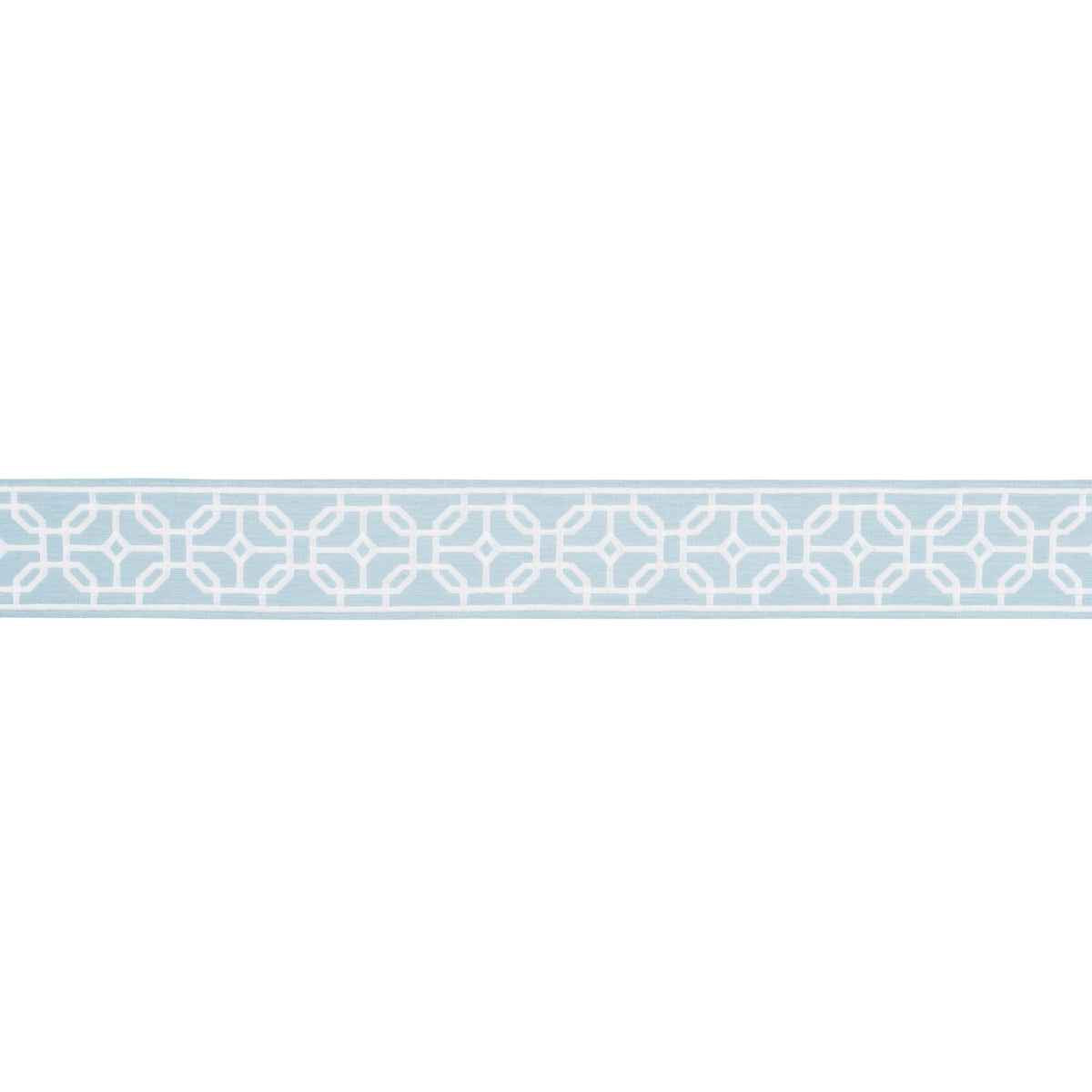 Gazebo Trellis Tape - Sky - Schumacher 83650 - Schumacher Trim