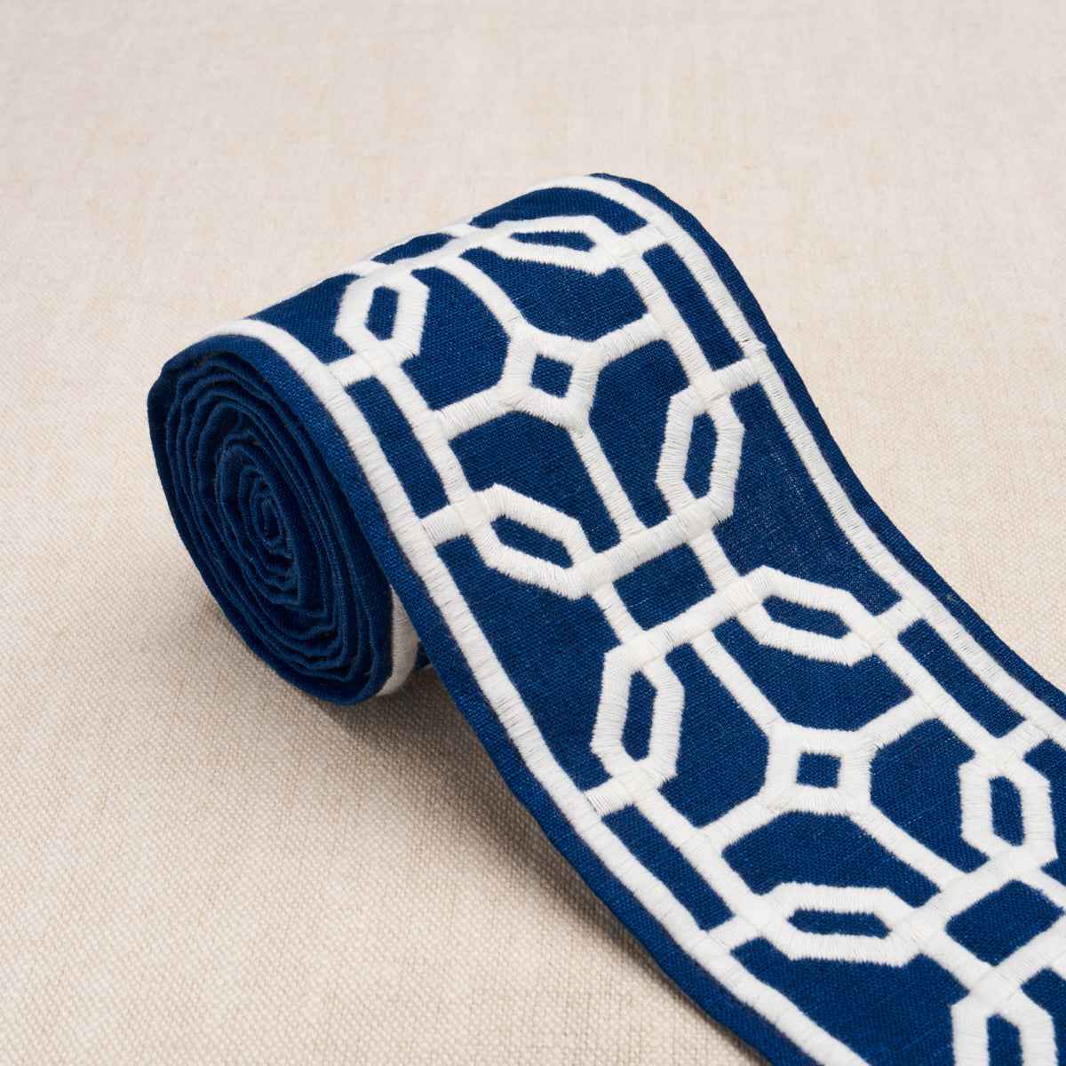 Gazebo Trellis Tape - Navy - Schumacher 83651 - Schumacher Trim
