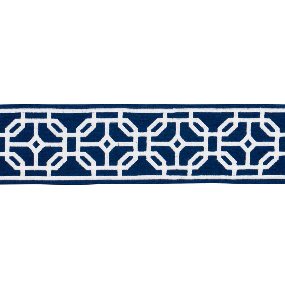 GAZEBO-TRELLIS-TAPE-NAVY-SCHUMACHER-83651 - Schumacher Trim