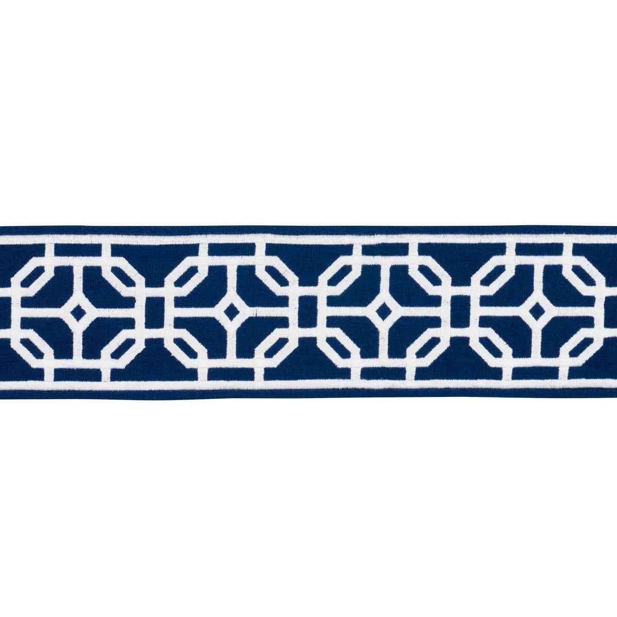 Gazebo Trellis Tape - Navy - Schumacher 83651 - Schumacher Trim