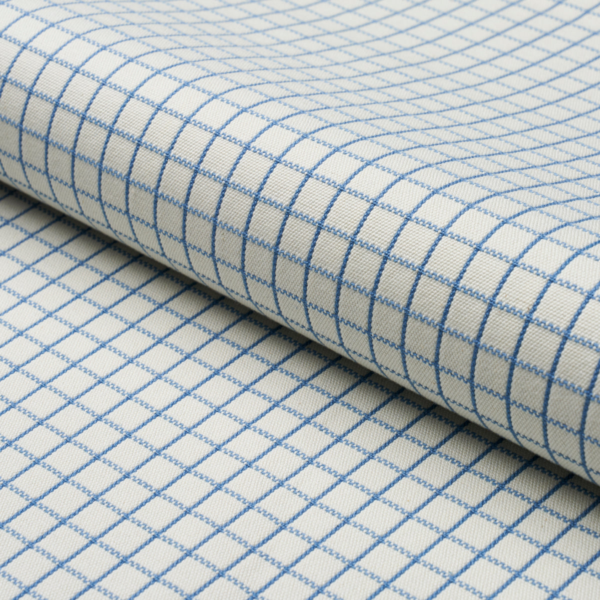 GEORGIE-REVERSIBLE-CHECK-INDIGO-SCHUMACHER-83691 - Schumacher Fabric