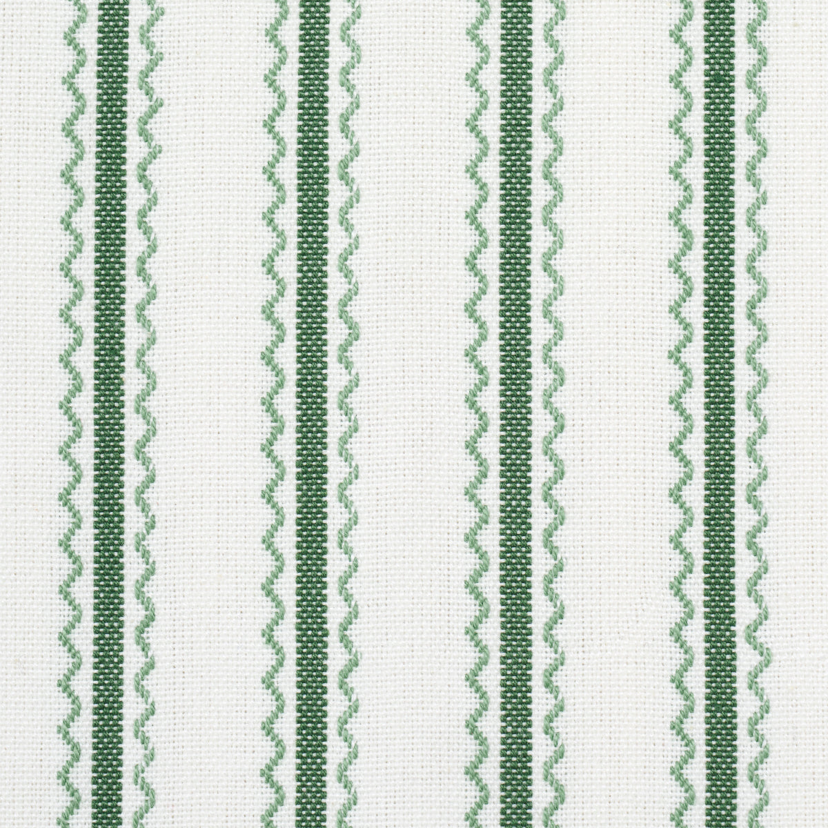 BIRDIE-TICKING-STRIPE-LEAF-GREEN-SCHUMACHER-83700 - Schumacher Tela