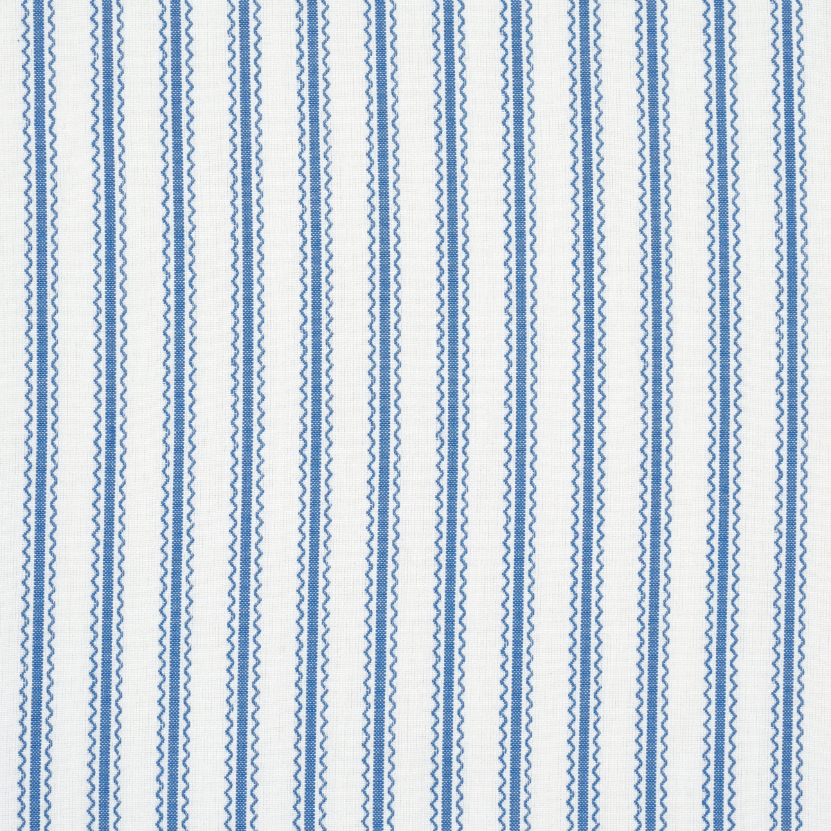 Birdie Ticking Stripe - Indigo - Schumacher 83702 Fabric - Schumacher Fabric