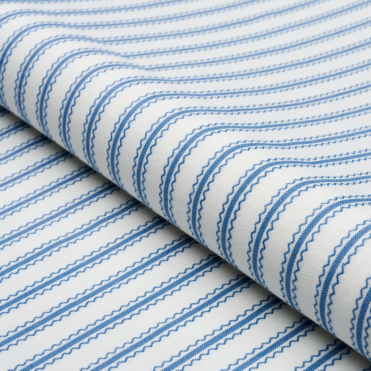 BIRDIE-TICKING-STRIPE-INDIGO-SCHUMACHER-83702 - Schumacher Fabric