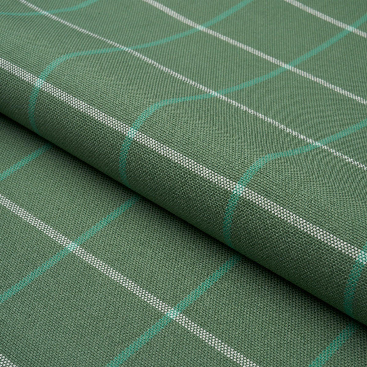 FRANNIE-WINDOWPANE-GREEN-SCHUMACHER-83783 - Schumacher Fabric