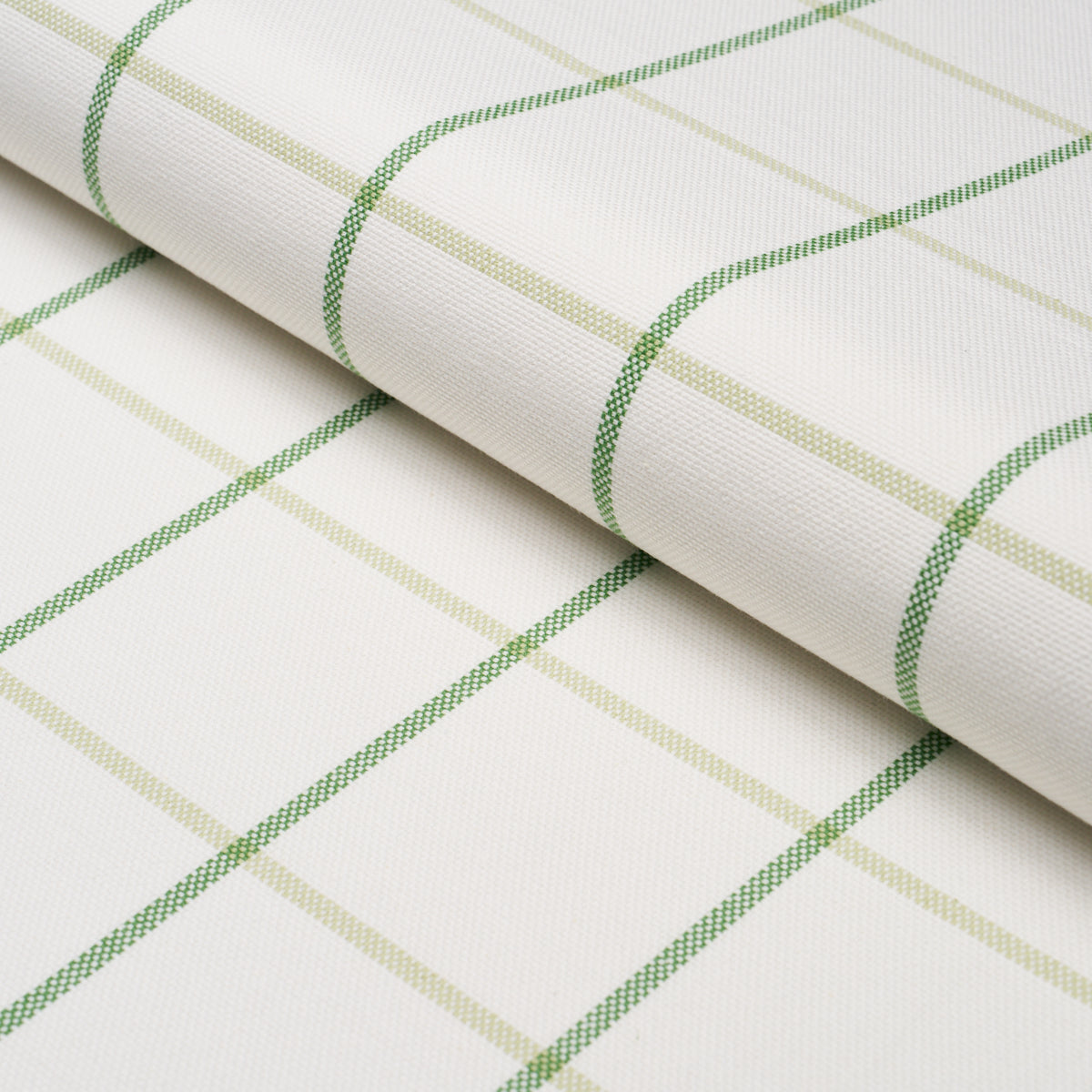 FRANNIE-WINDOWPANE-LEAF-GREEN-SCHUMACHER-83786 - Schumacher Fabric