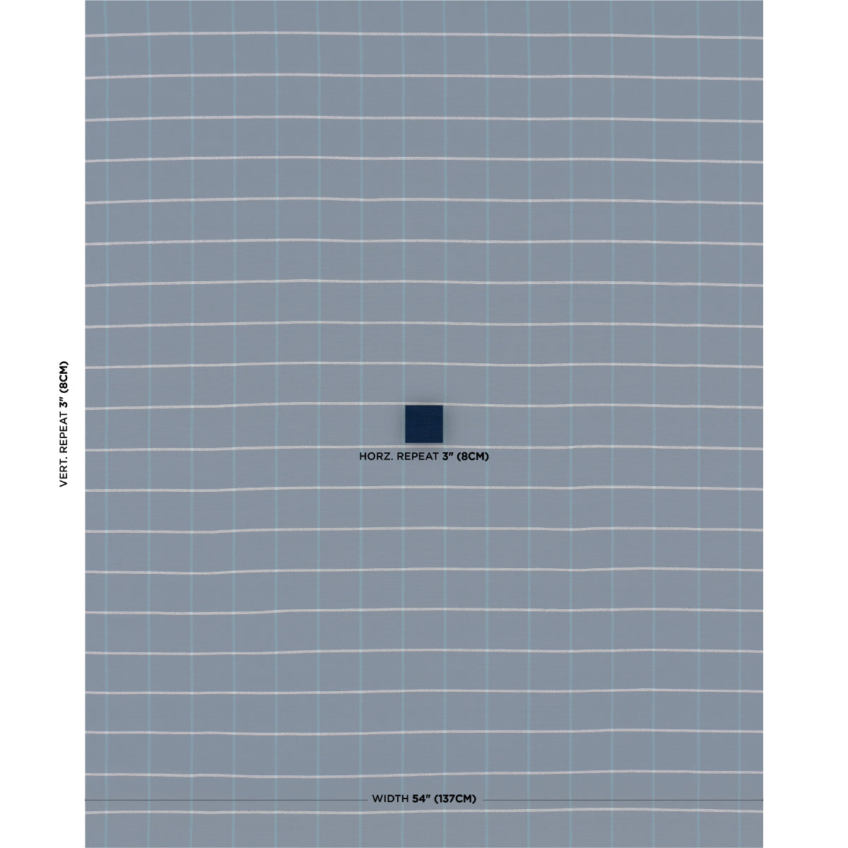 FRANNIE-WINDOWPANE-NAVY-SCHUMACHER-83787 - Schumacher Fabric