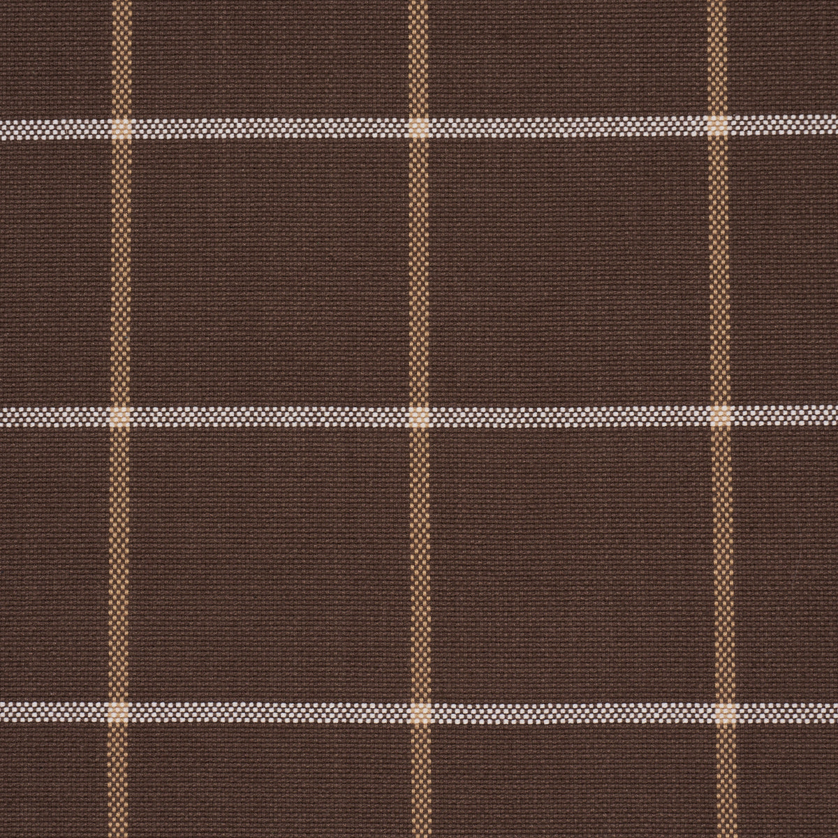 FRANNIE-WINDOWPANE-CHOCOLATE-SCHUMACHER-83788 - Schumacher Fabric