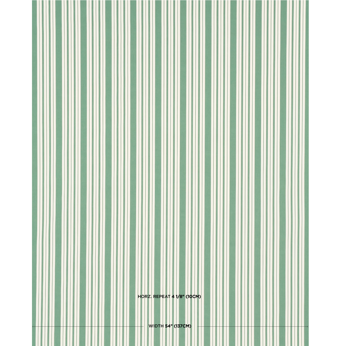 MARKIE-STRIPE-EMERALD-SCHUMACHER-83804 - Schumacher Fabric