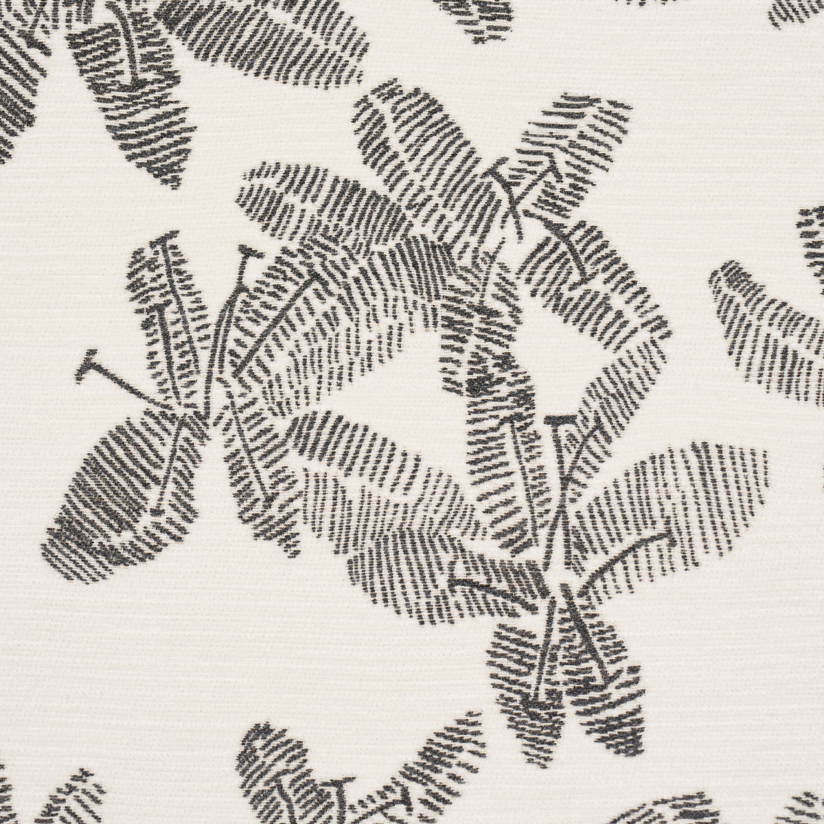 HIBISCUS-BLACK-WHITE-SCHUMACHER-83812 - Schumacher Fabric
