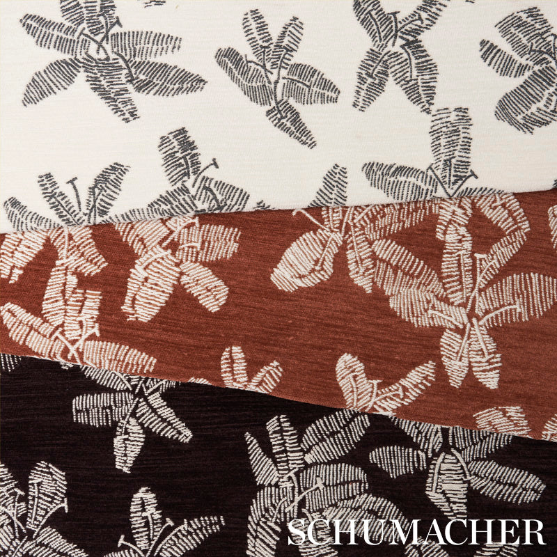 HIBISCUS-BLACK-WHITE-SCHUMACHER-83812 - Schumacher Fabric