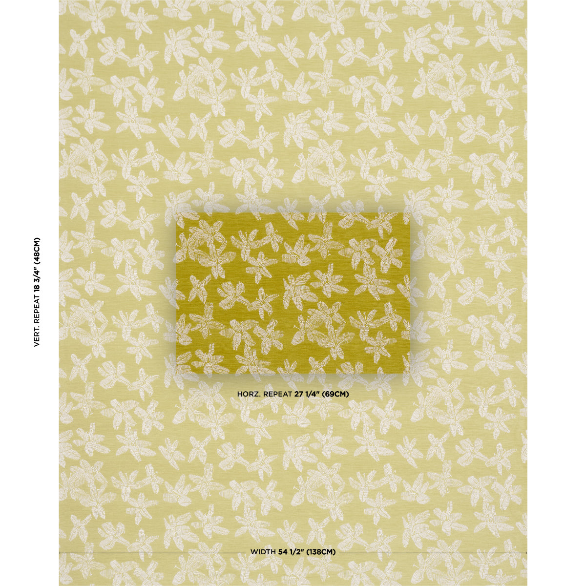 HIBISCUS-CITRON-VERT-SCHUMACHER-83814 - Schumacher Fabric