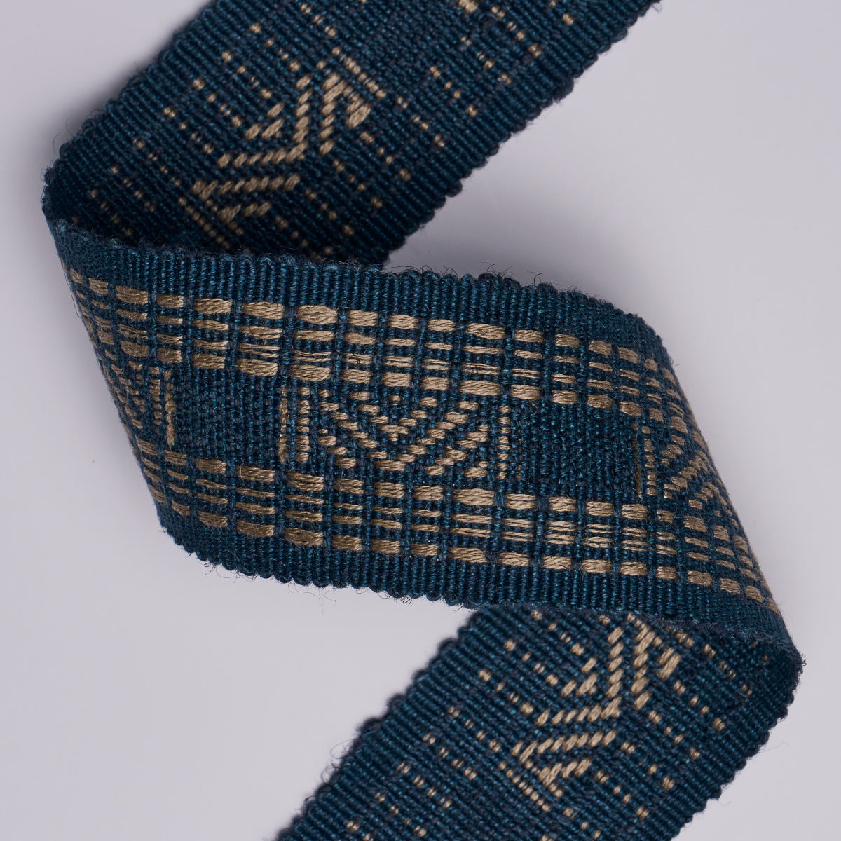NAEL-LINEN-COTTON-TAPE-INDIGO-SCHUMACHER-83980 - Schumacher Trim