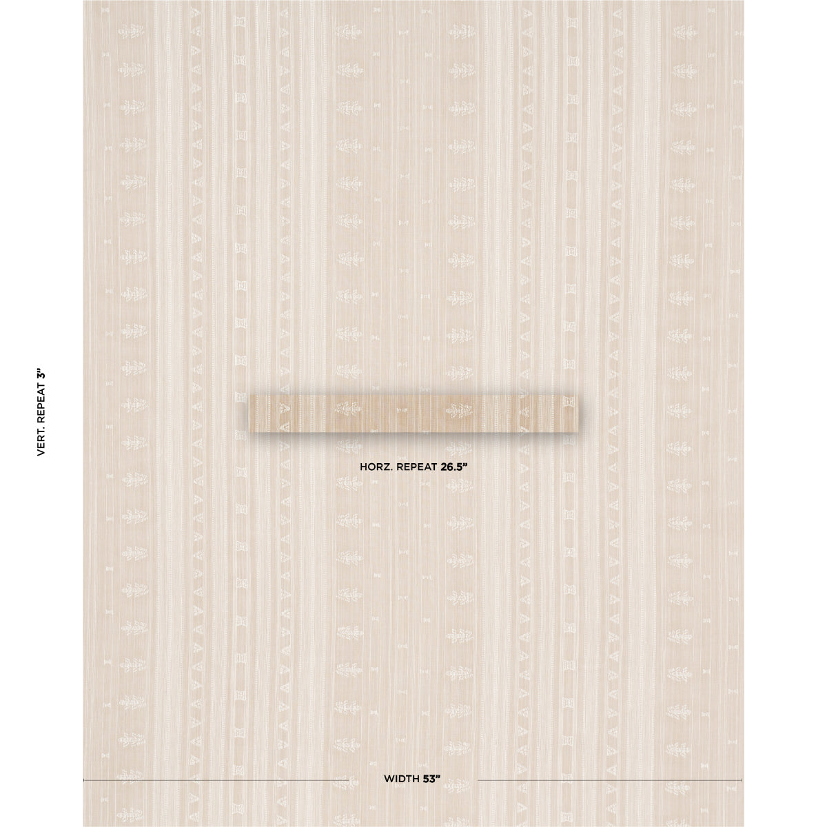 NIMA-EMBROIDERED-COTTON-LINEN-TAN-SCHUMACHER-84062 - Schumacher Tela