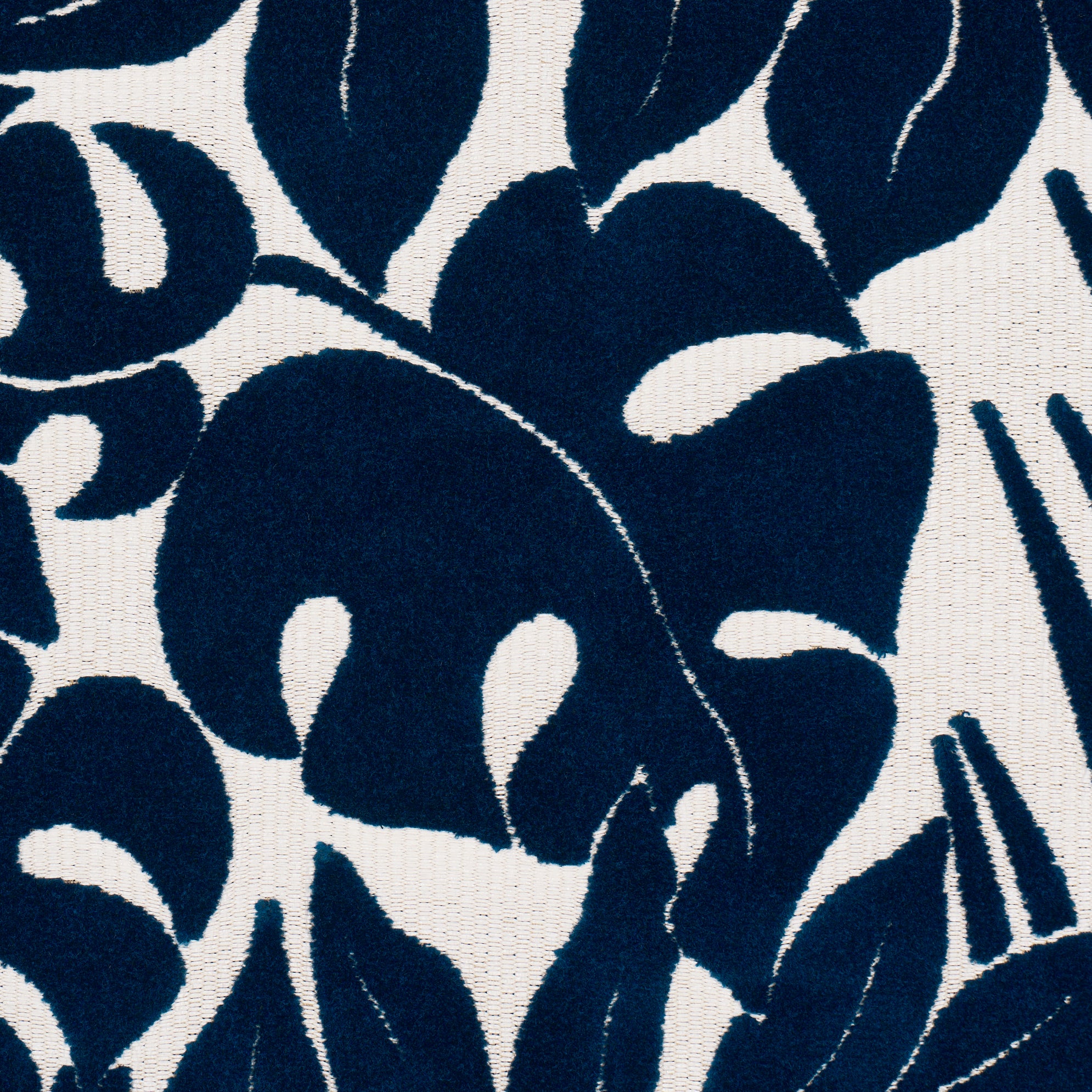 MIRAMAR-INDOOR-OUTDOOR-VELVET-NAVY-SCHUMACHER-84323 - Schumacher Fabric