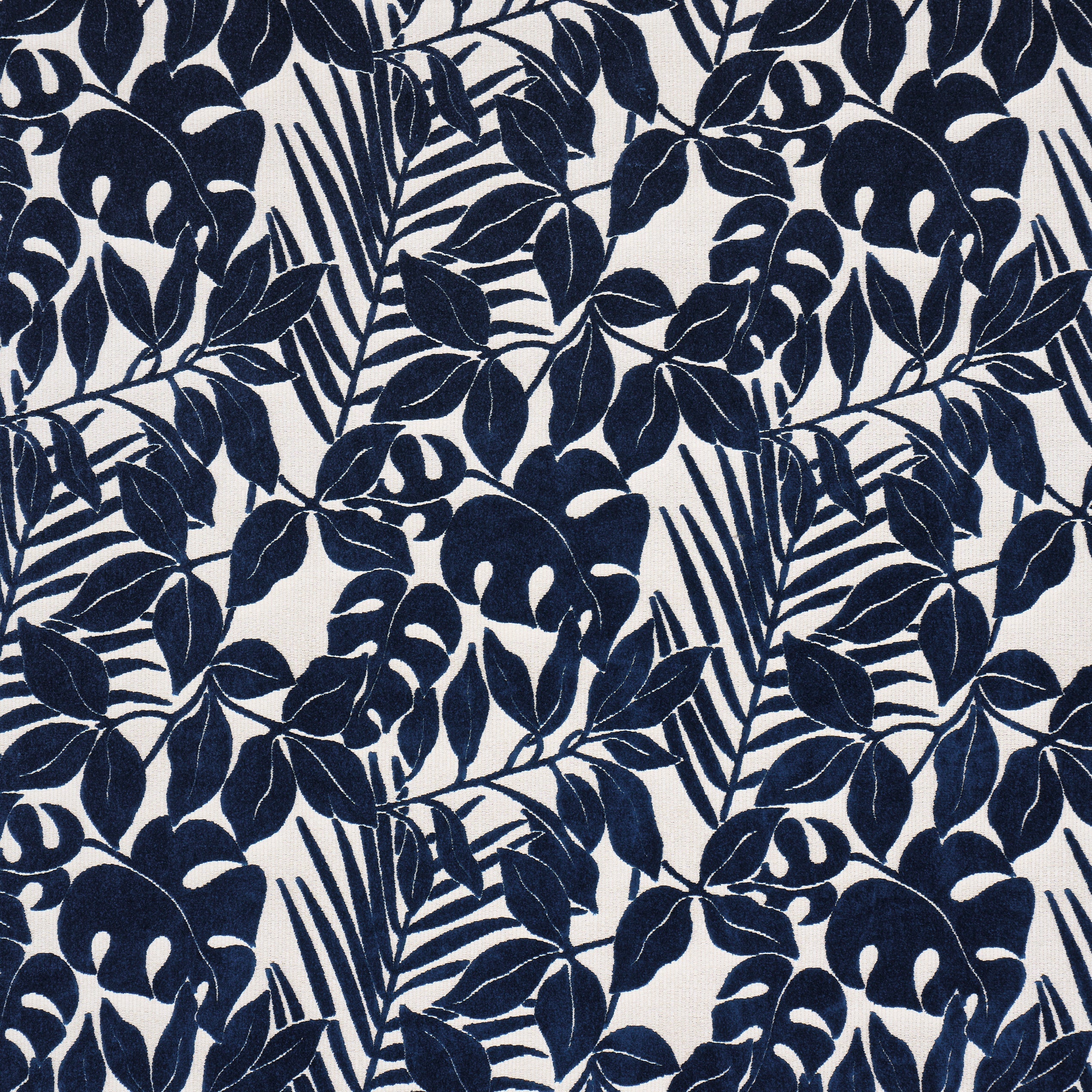 Miramar Indoor/Outdoor Velvet - Navy - Schumacher 84323 Fabric - Schumacher Fabric