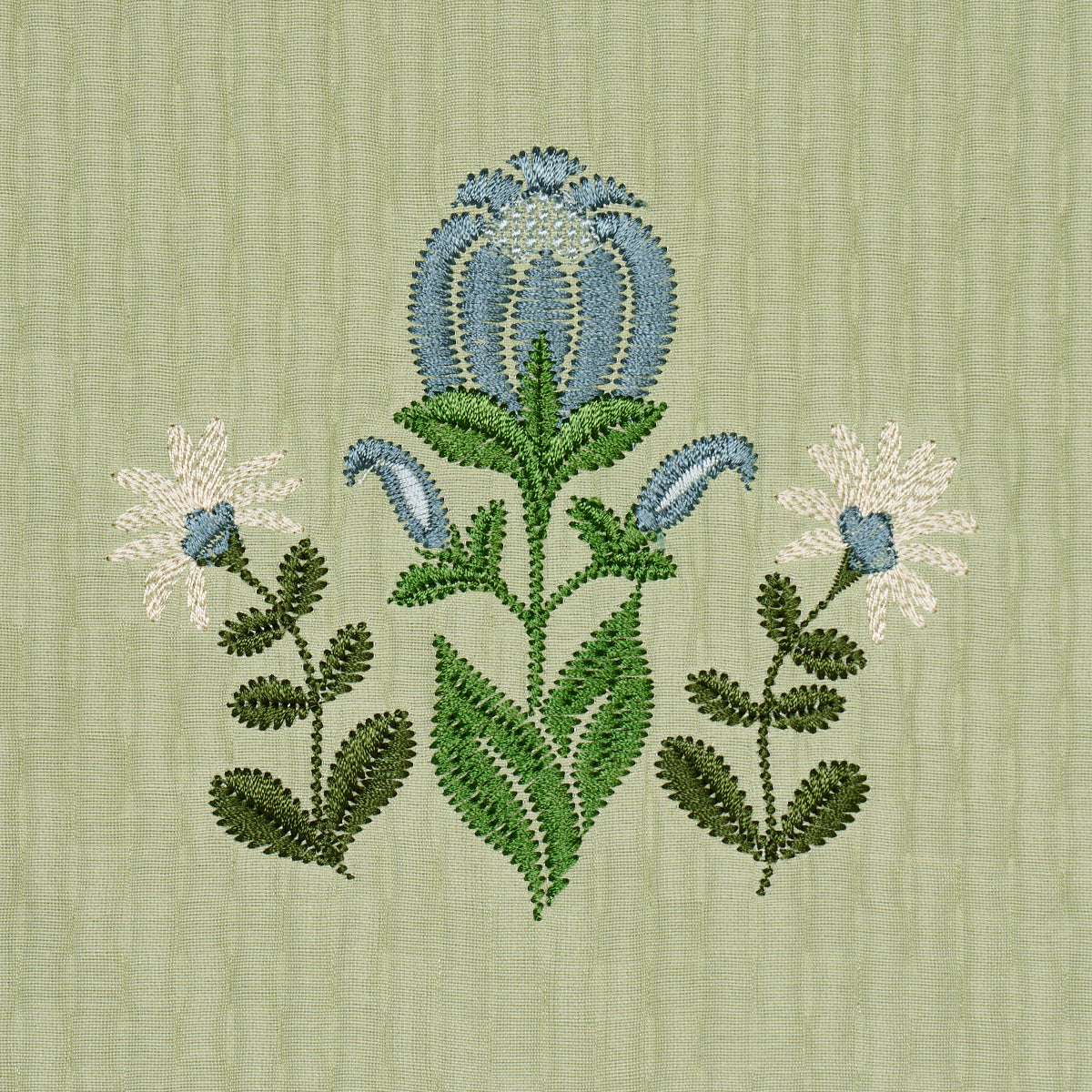 ELMSLIE-EMBROIDERY-LEAF-SCHUMACHER-84371 - Schumacher Tela