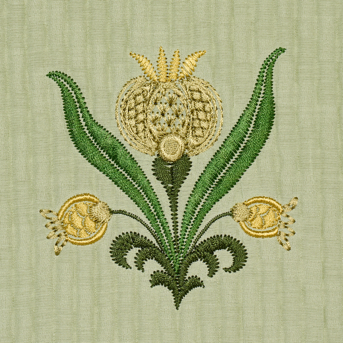 ELMSLIE-EMBROIDERY-LEAF-SCHUMACHER-84371 - Schumacher Fabric
